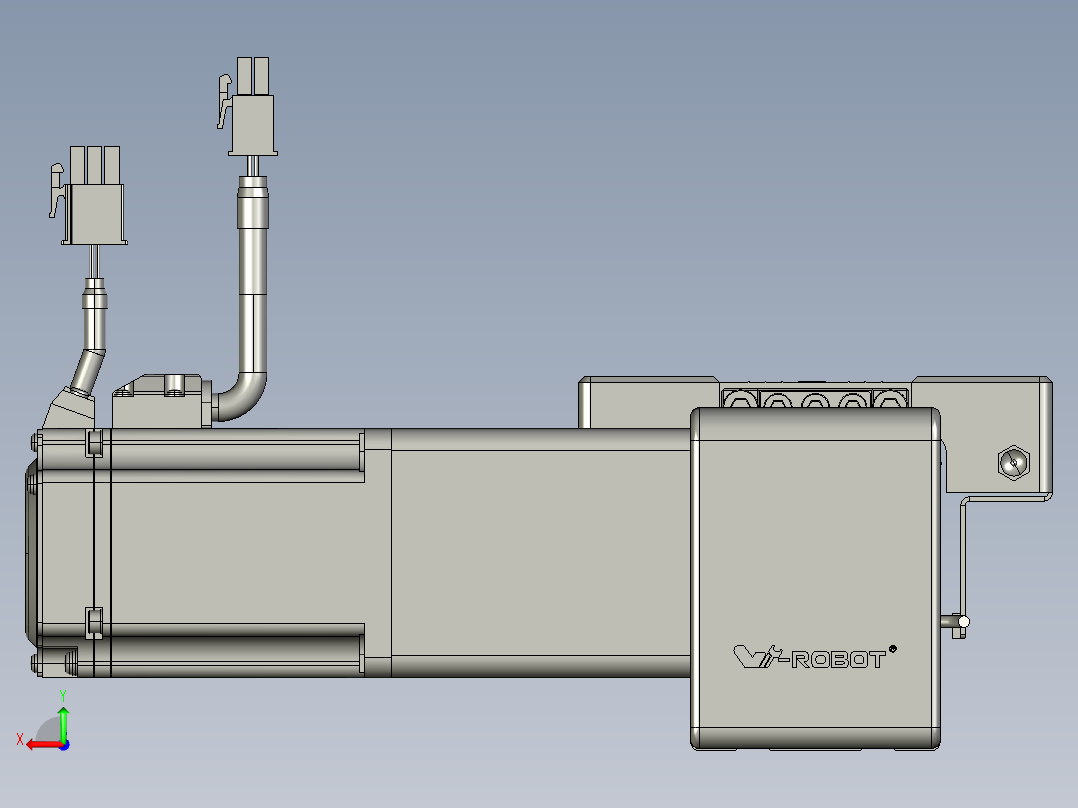 威洛博直线电机模组EB6-L140-S300-R-P40-MS3后视图