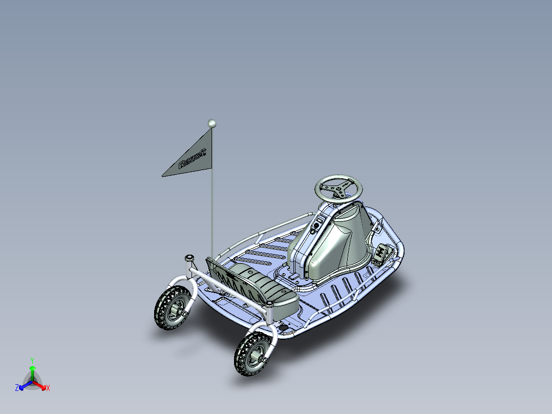 35-美国Razor Crazy Cart终极疯狂漂移儿童卡丁车图纸