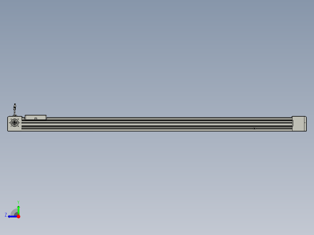 威洛博直线电机模组EB8-L200-S1700-R-P75-MS3右视图