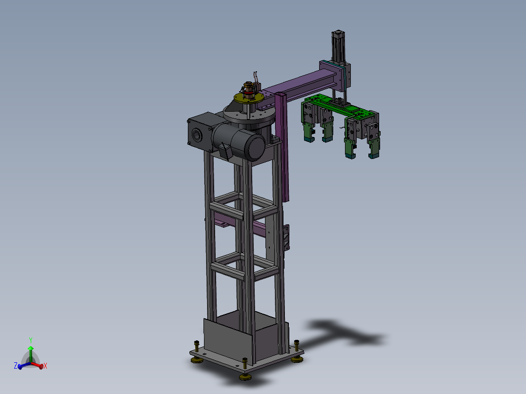 <span style='color: red'>机械手</span>抓举机构(STP)