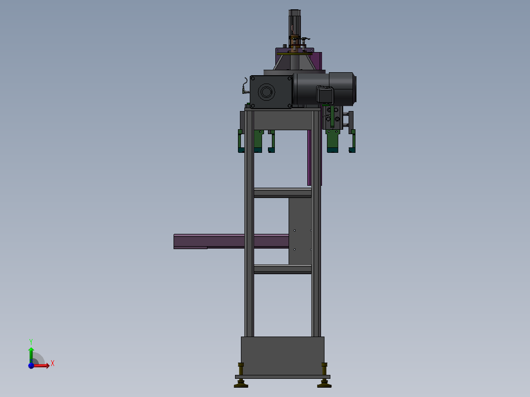 机械手抓举机构(STP)前视图