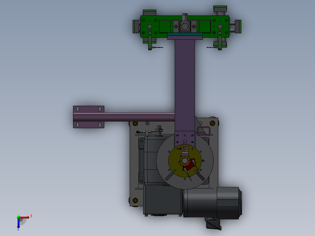 机械手抓举机构(STP)俯视图