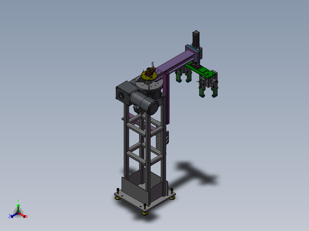 机械手抓举机构(STP)正等轴测图
