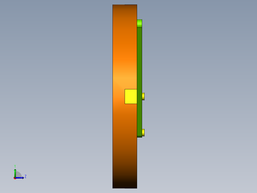 双滑块机构左视图