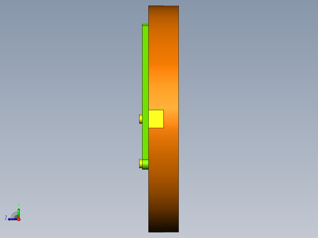 双滑块机构右视图