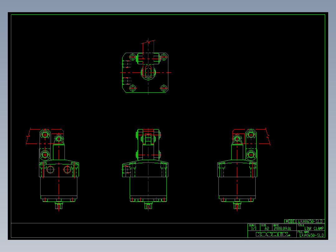 KOSMEKLKA0650-SLD多系列多零件图纸模型