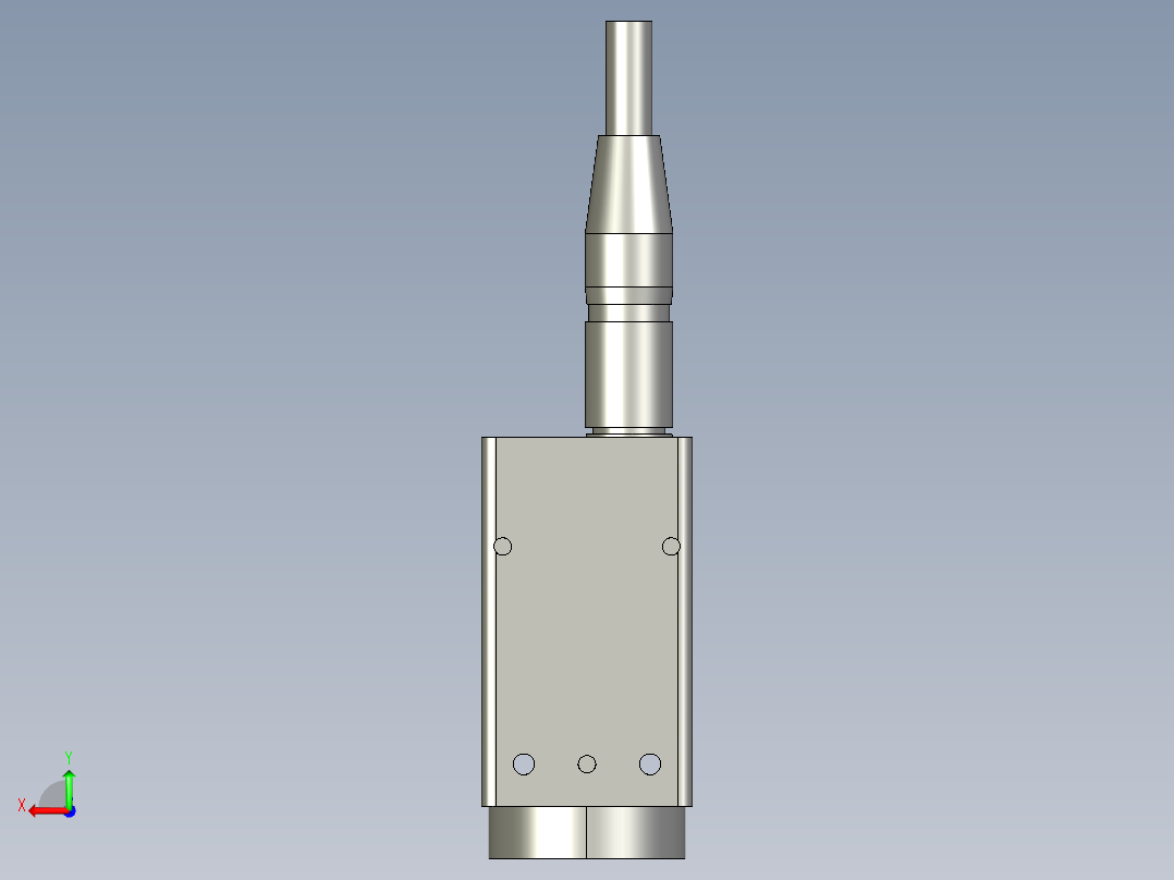 基恩士CV-025camera_kc图纸模型后视图