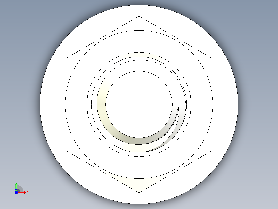 螺栓和螺母-M10 X 1.5前视图