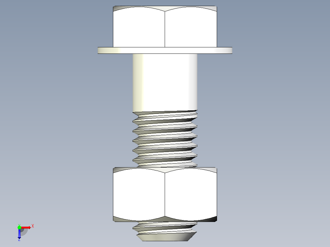 螺栓和螺母-M10 X 1.5俯视图
