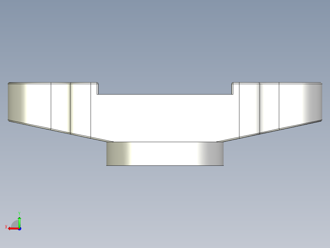 管道手动球阀-水管开关阀-手动阀门User Library-Flange C300DN100_DN80~100.Gland后视图