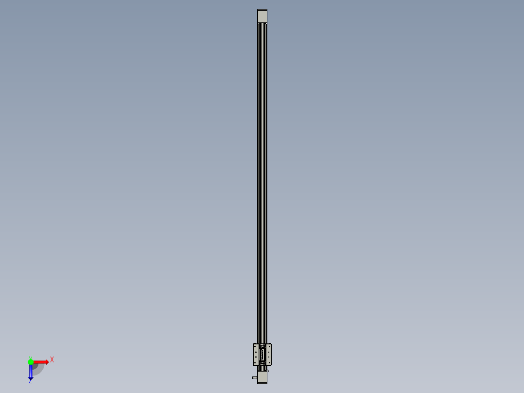 威洛博直线电机模组EB4-L80-S1300-光轴俯视图
