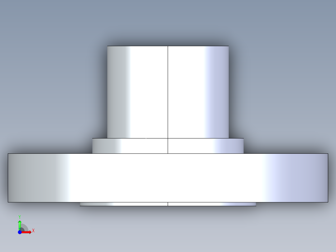 聚氯乙烯配件28-Sch80_Flange Vanstone_SPIG_856-015_1.5in前视图