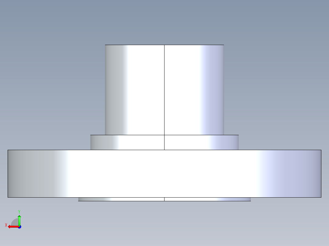 聚氯乙烯配件28-Sch80_Flange Vanstone_SPIG_856-015_1.5in后视图