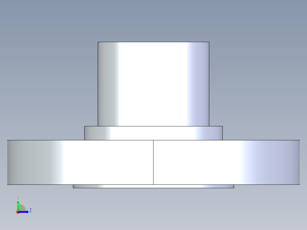 聚氯乙烯配件28-Sch80_Flange Vanstone_SPIG_856-015_1.5in左视图