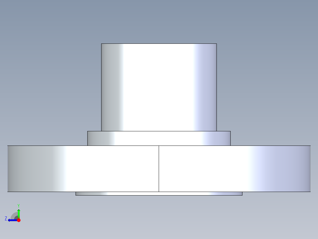 聚氯乙烯配件28-Sch80_Flange Vanstone_SPIG_856-015_1.5in右视图