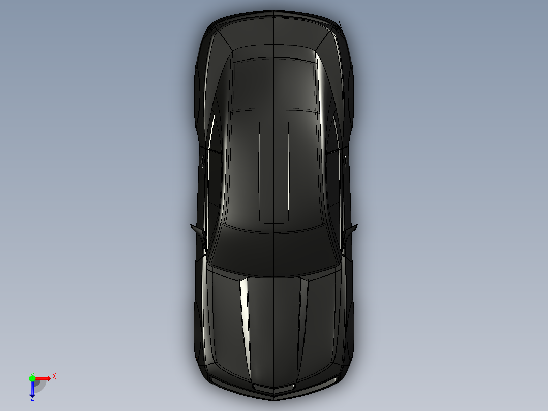 汽车车身 (82)俯视图