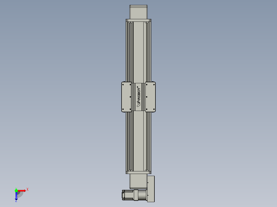 威洛博直线电机模组EB20-L224-S900-BL-ZP75-MS3-5K俯视图