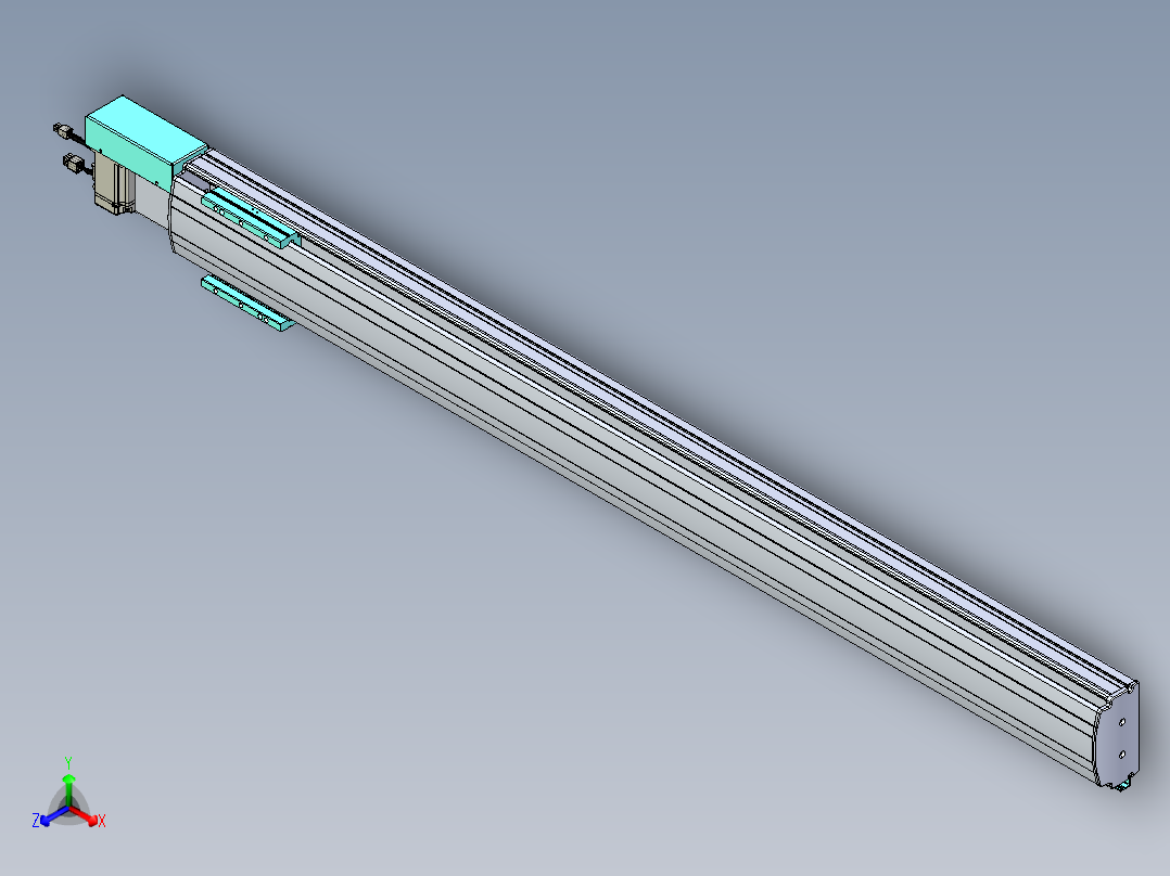 威洛博VBF同步带传动一般环境VBF14-L45-S1350-BR-ZP40-C3正等轴测图