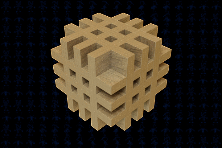 鲁班锁孔明锁立方体拼装玩具