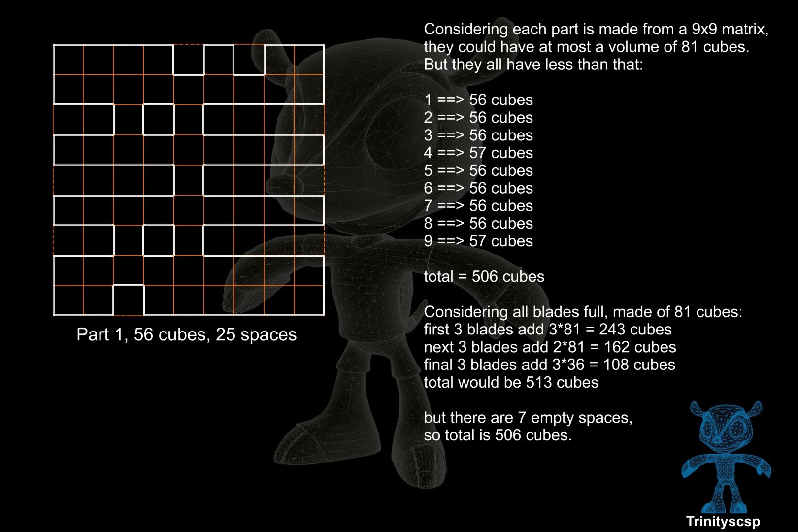 鲁班锁孔明锁立方体拼装玩具