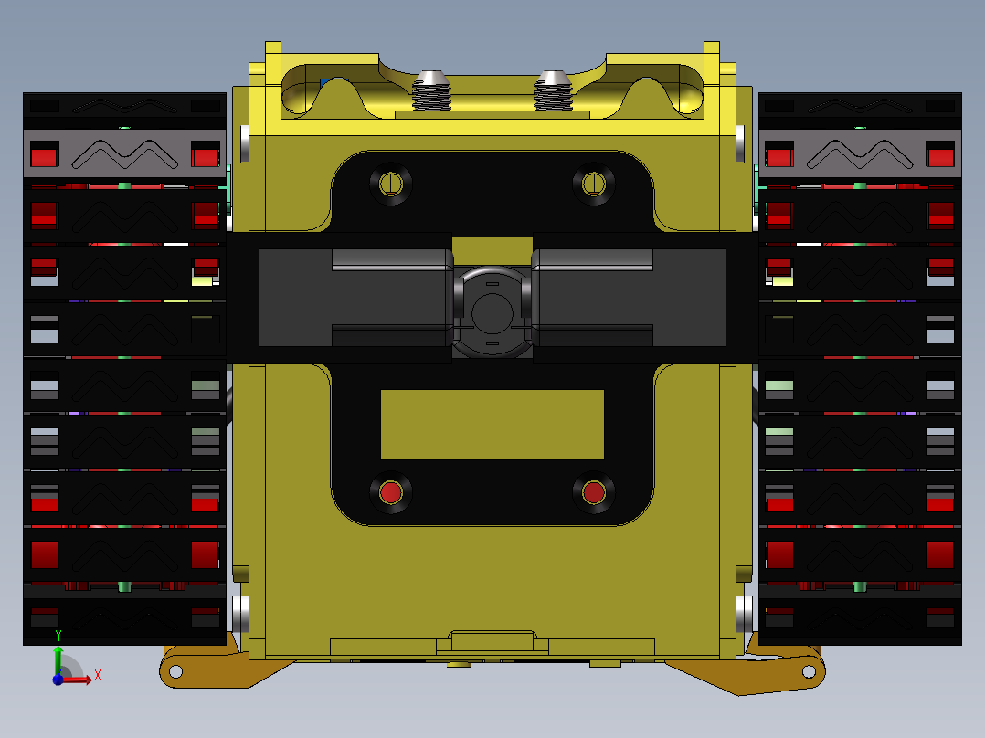 瓦力履带机器人sw18可编辑前视图
