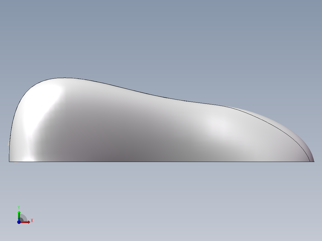 solidworks 自行车坐垫前视图