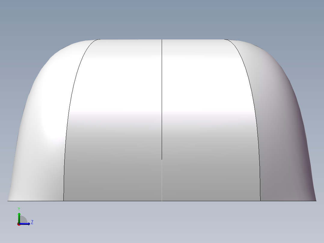 solidworks 自行车坐垫左视图