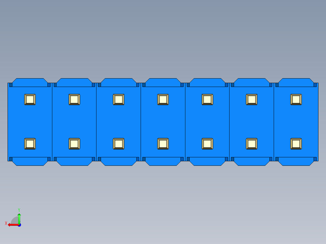 彩色公头100mil（2.54mm）系列-DS1021_blue_2x07p_100mil_Type43_rev1.0后视图