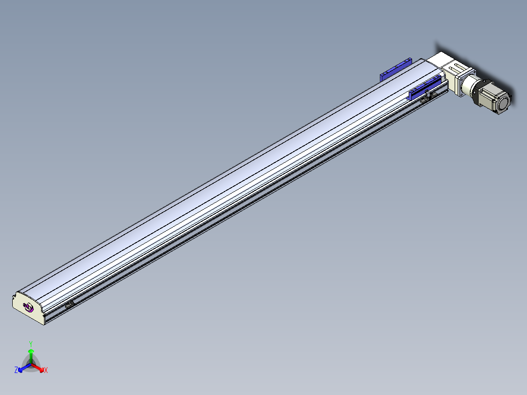 同步带滑台-半封闭B17-L100-S1900-R-P75-D3-N3