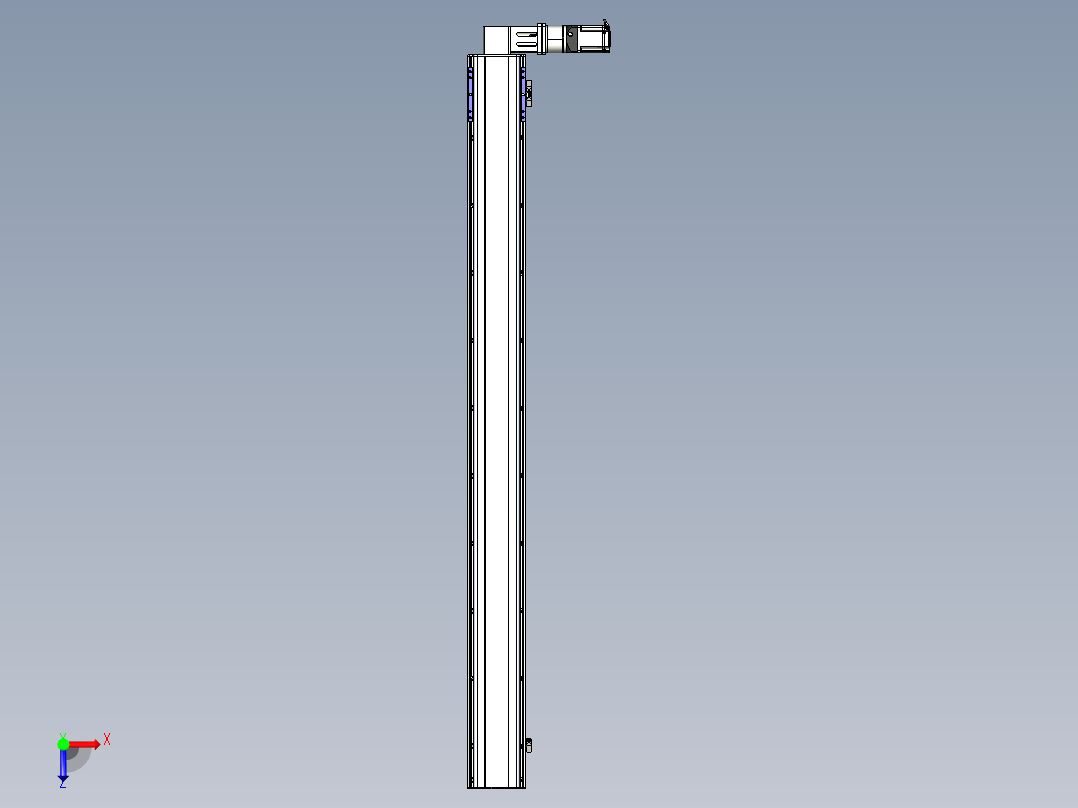 同步带滑台-半封闭B17-L100-S1900-R-P75-D3-N3俯视图