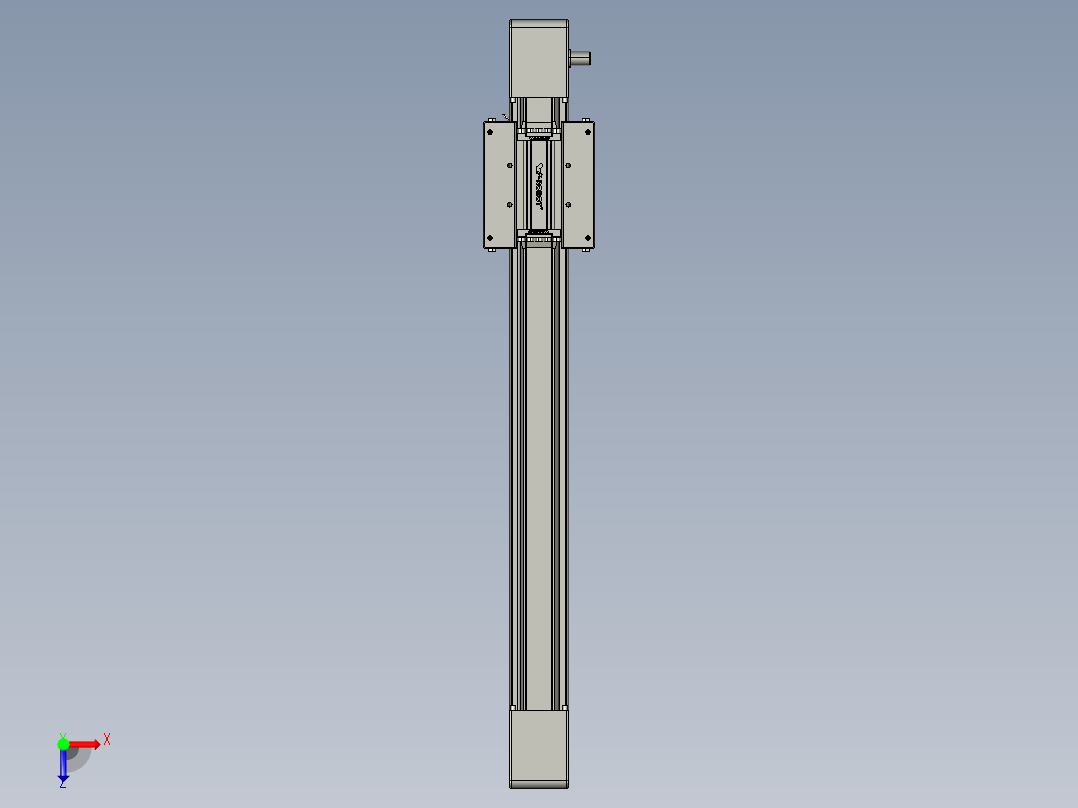 威洛博直线电机模组EB6-L140-S450-光轴俯视图