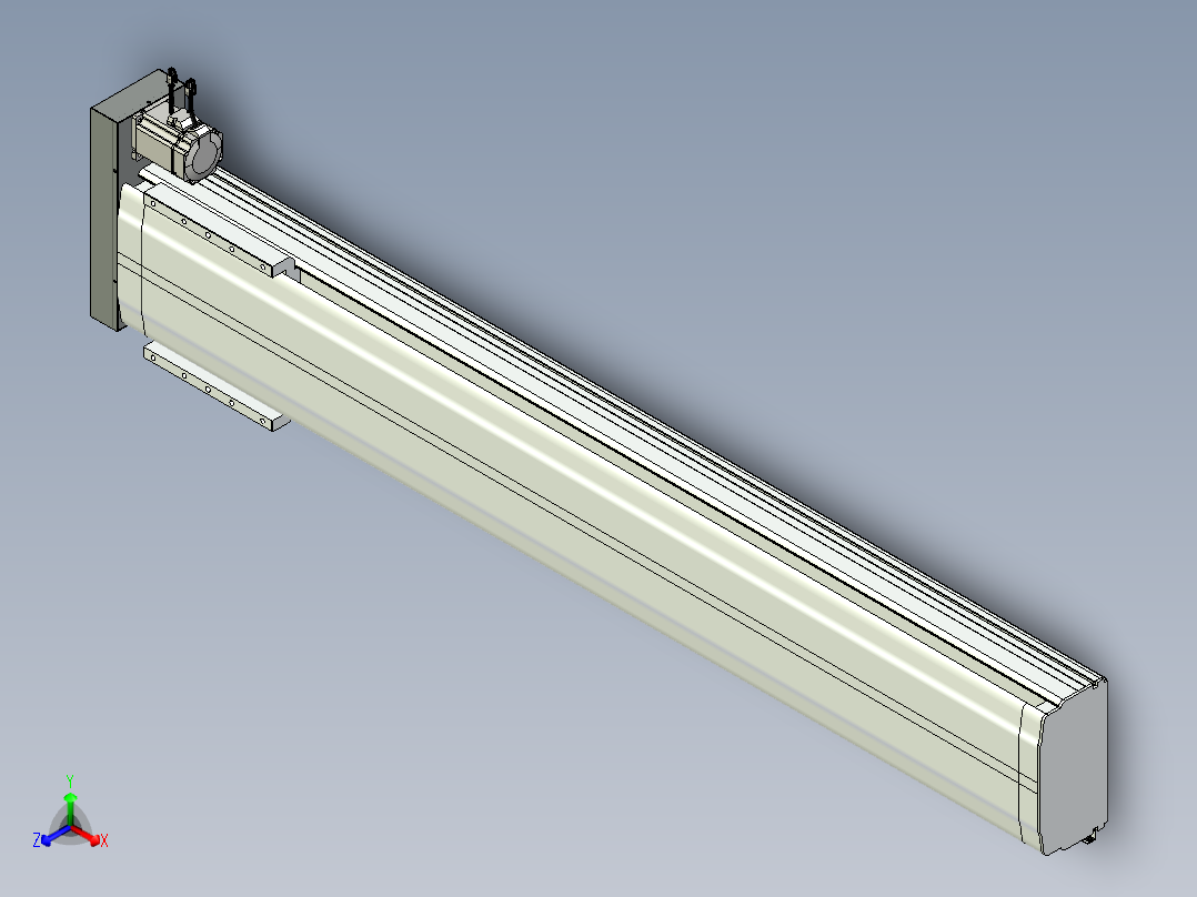 VF丝杆传动-一般环境VF27-Lxx-C-S1550-BR-ZP75-D3正等轴测图
