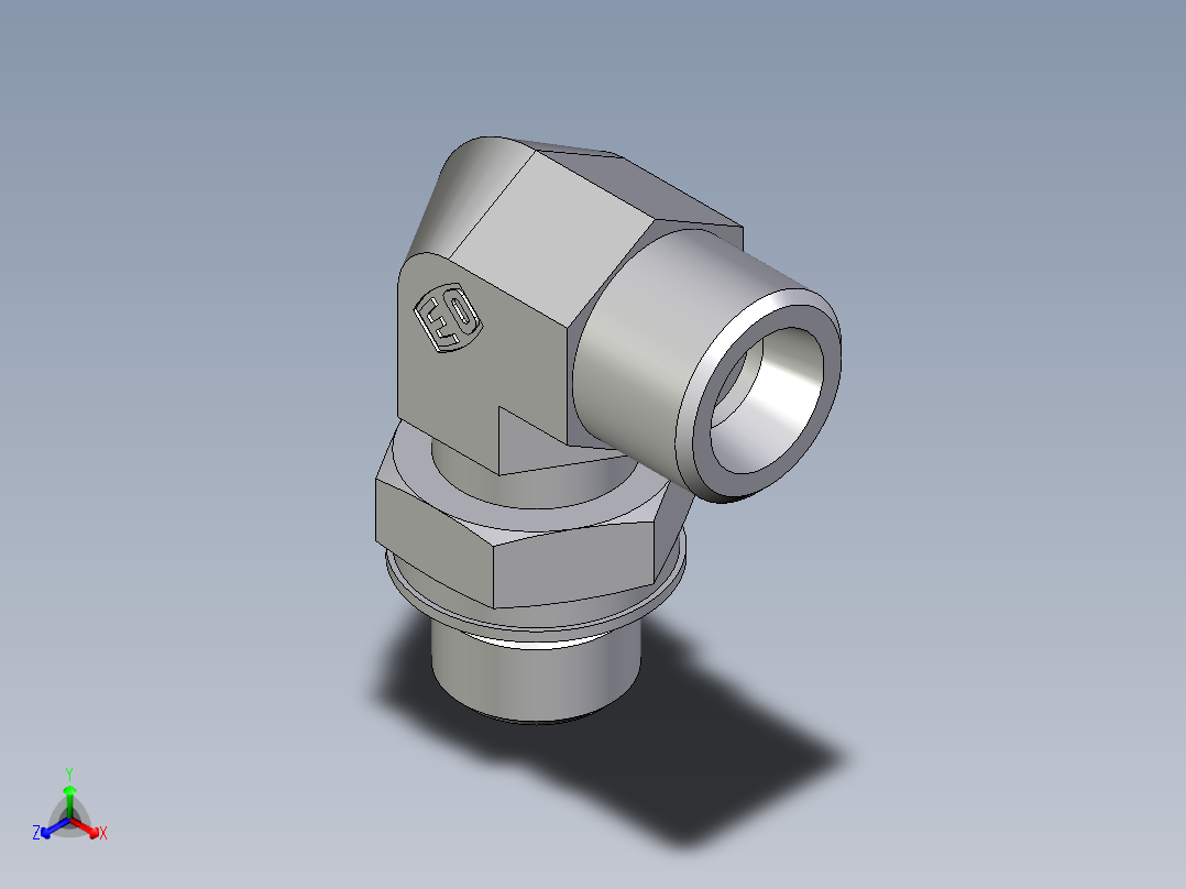 卡套式工业通用硬管接头EO_Adjustable_Locknut_elbow_WEE10SMOROMDCF
