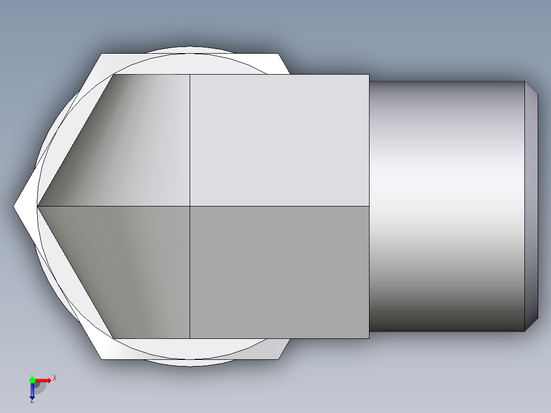 卡套式工业通用硬管接头EO_Adjustable_Locknut_elbow_WEE10SMOROMDCF俯视图
