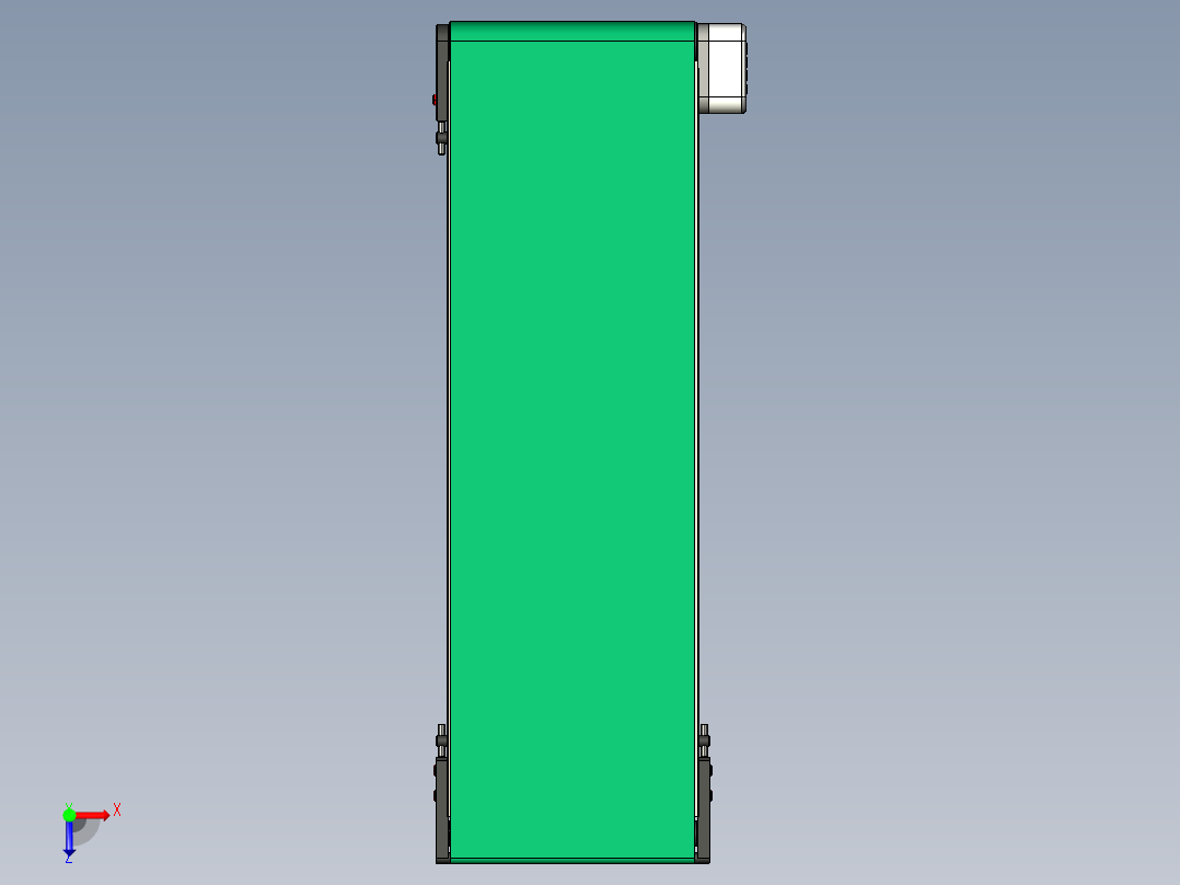 LE-XC4040-刀口输送右边驱动轻载皮带线-负载40kg俯视图