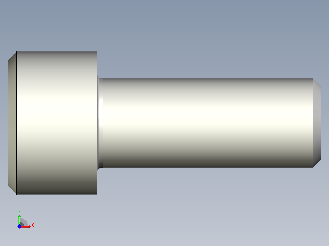 内六角螺钉-BOLT-M10-25-20-10-16-10-C1.stp前视图