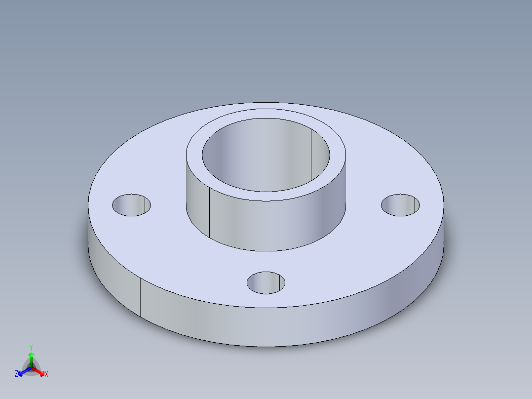 CPVC管件23-Sch80_Flange One-Piece_SOC_9851-012_1.25in