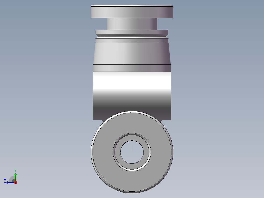 气动接头-T型三通APE4(4厘)右视图