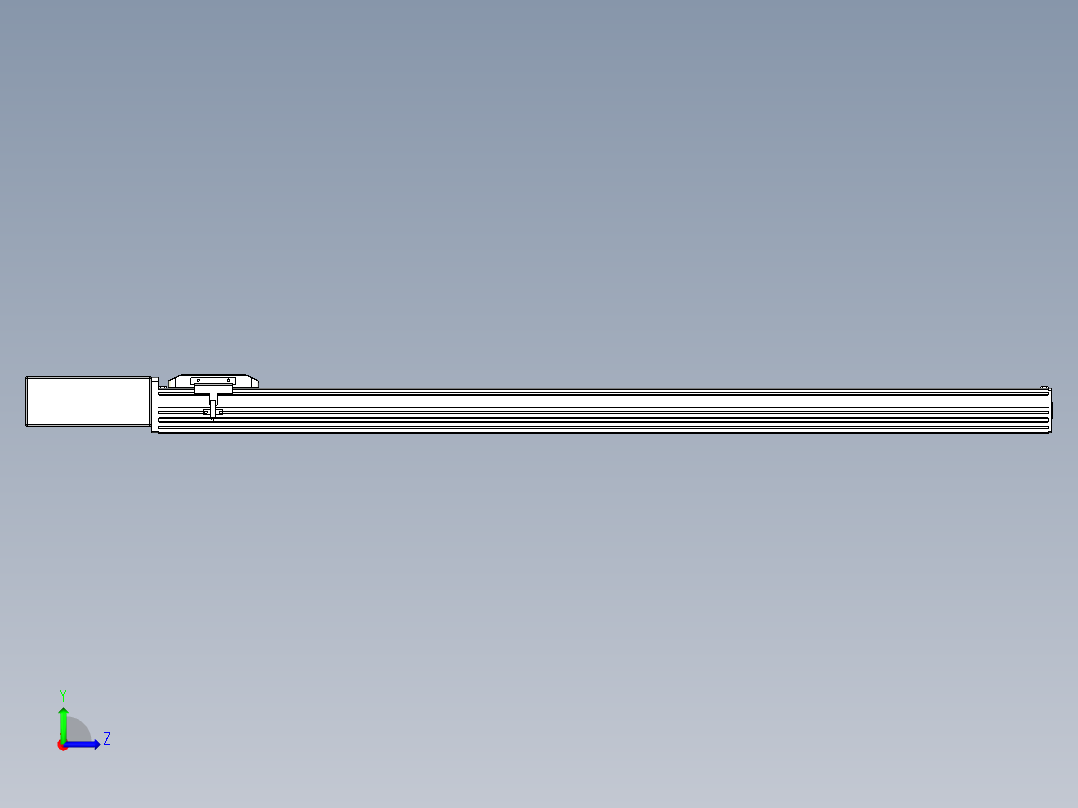 同步带全封闭直线模组TPA-HCB-85D-90-L1000-MR-C-P20-N3左视图