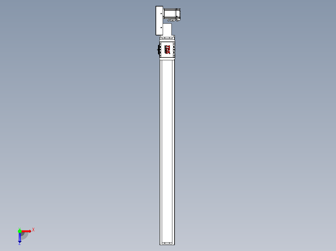 同步带全封闭直线模组TPA-HCB-85D-90-L1000-MR-C-P20-N3俯视图