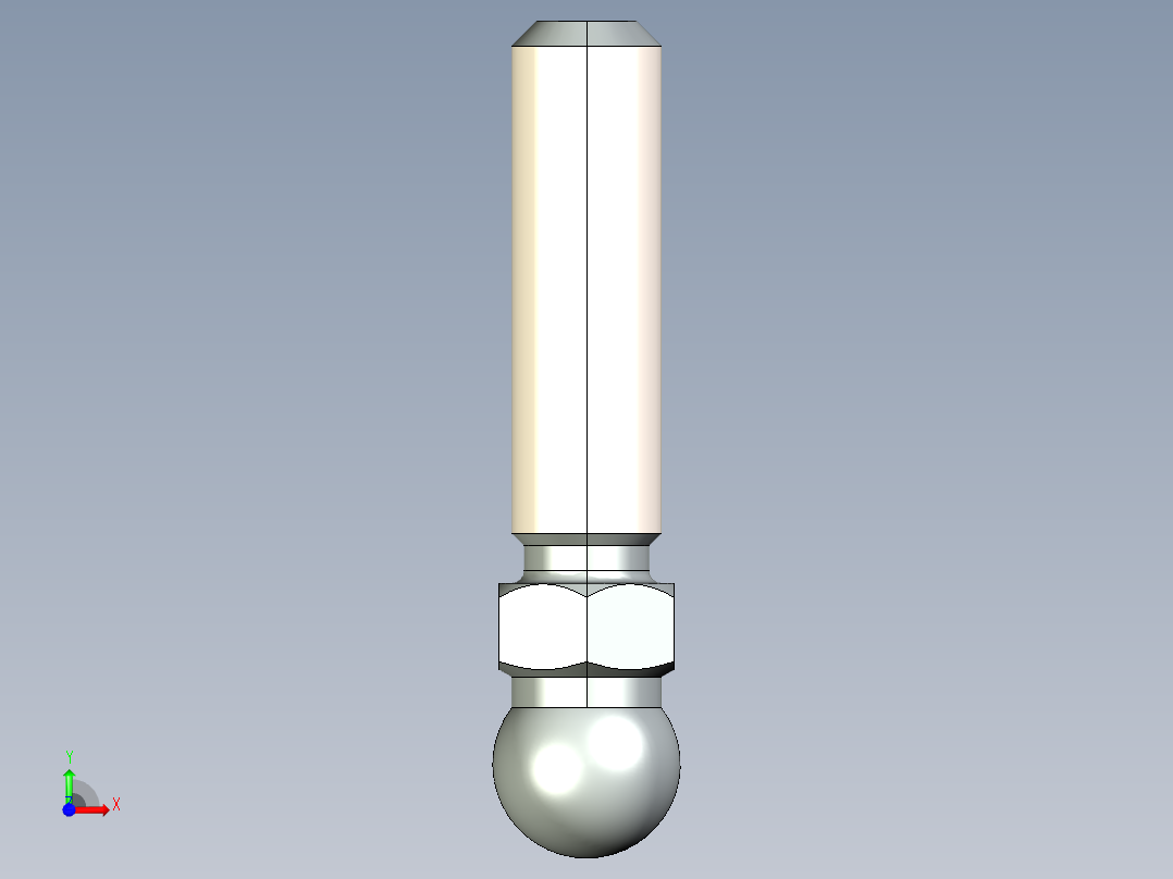 型材-KJN M12X45 THREADED ROD 098DM12045M前视图