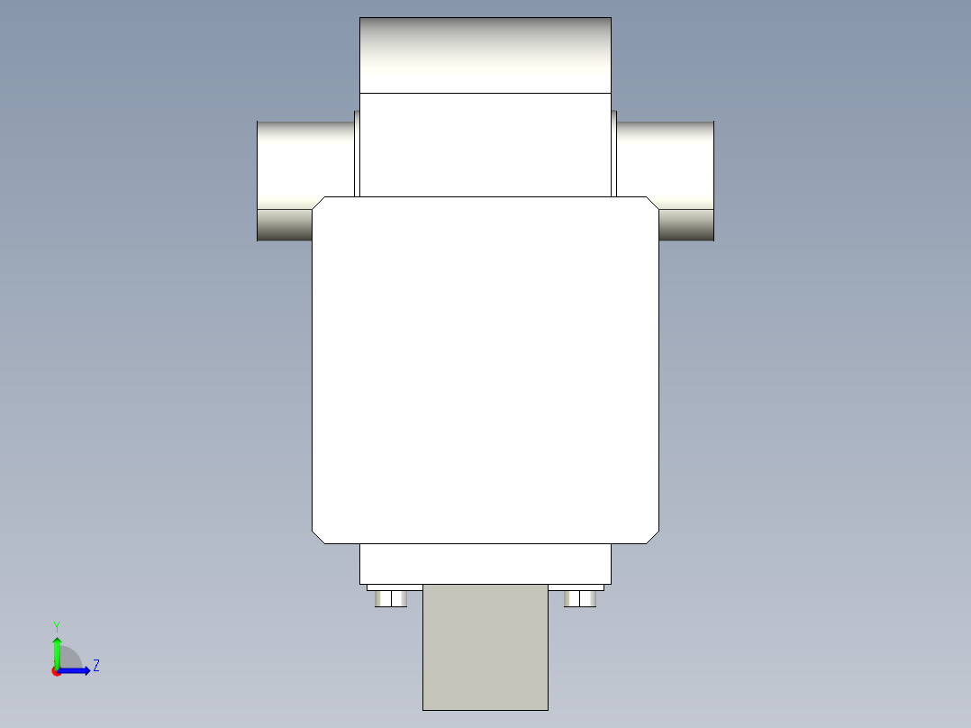 德克斯TUNKERS气缸数模KS_100_2_A00_T08_135GRAD左视图