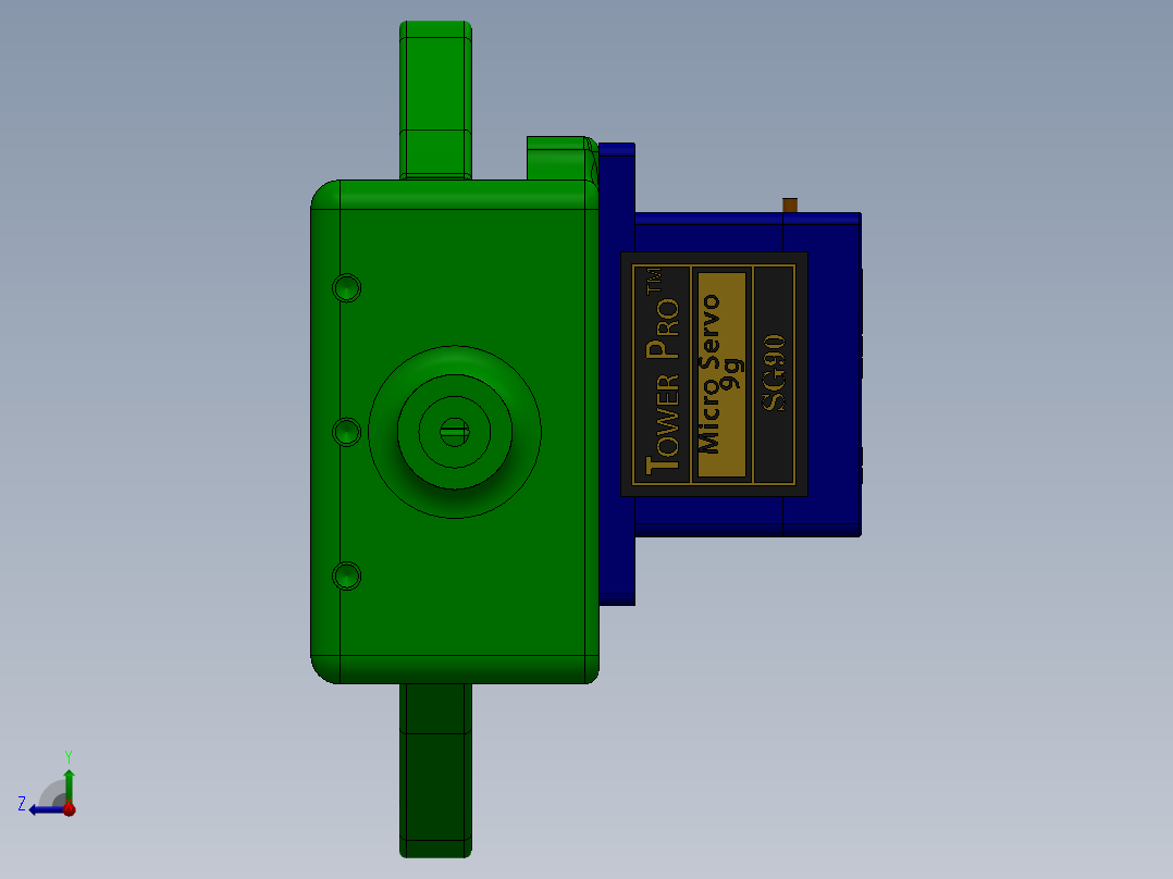 机械爪 3D图纸 (50)右视图