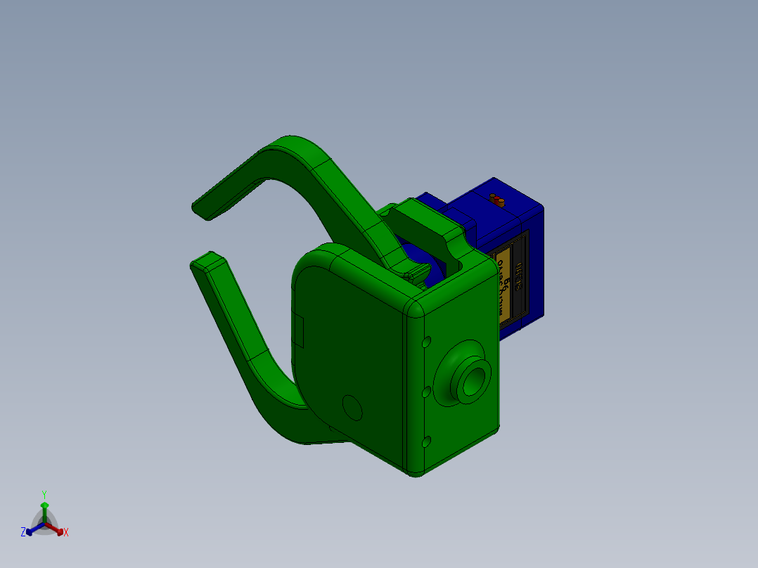 机械爪 3D图纸 (50)正等轴测图
