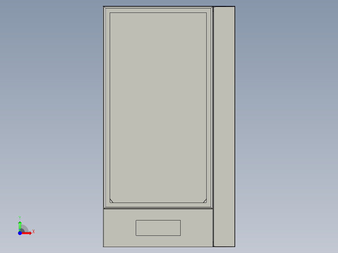 自动贩卖机 (2)前视图