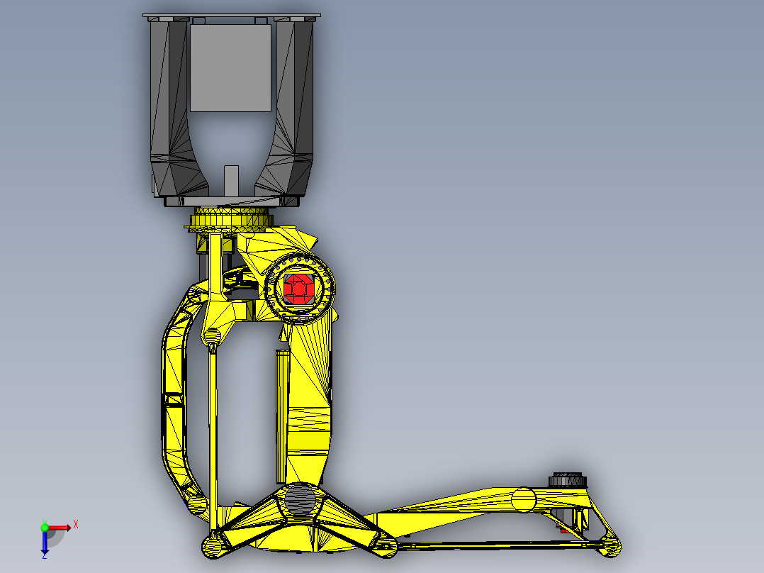 发那科机器人俯视图