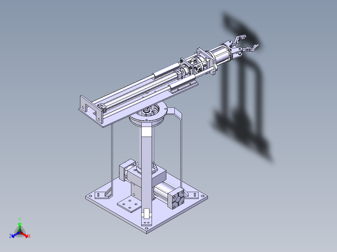上下料的气动<span style='color: red'>机械手</span>的设计-含三维catia