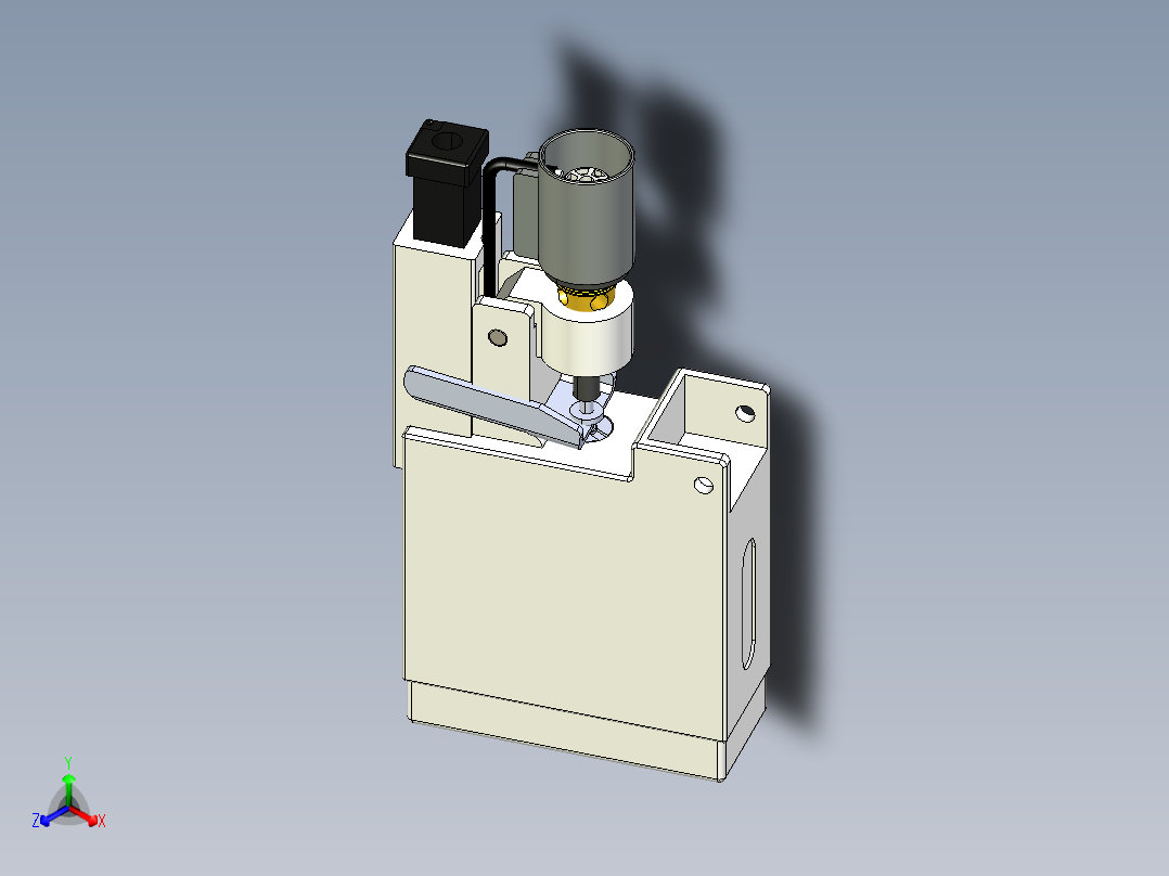 单喷射式<span style='color: red'>打火机</span>机构箱3D模型