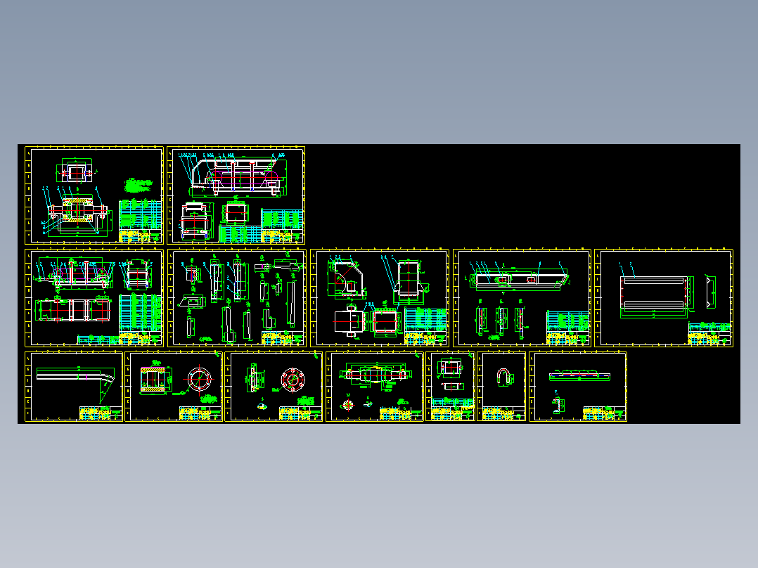 BWJ800X2880<span style='color: red'>板式</span>　<span style='color: red'>给料机</span>　CAD　全套图