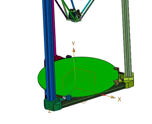 高精度单喷并联臂3D打印机